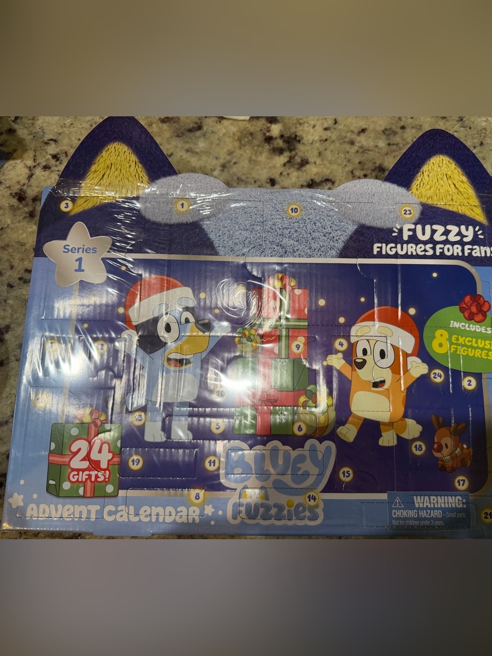 Bluey Fuzzies advent calendar new in box